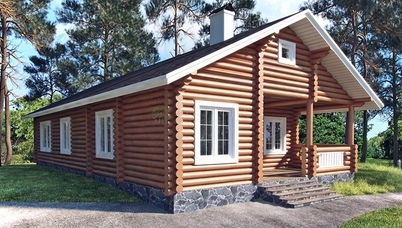 Постройка деревянного дома из бревна